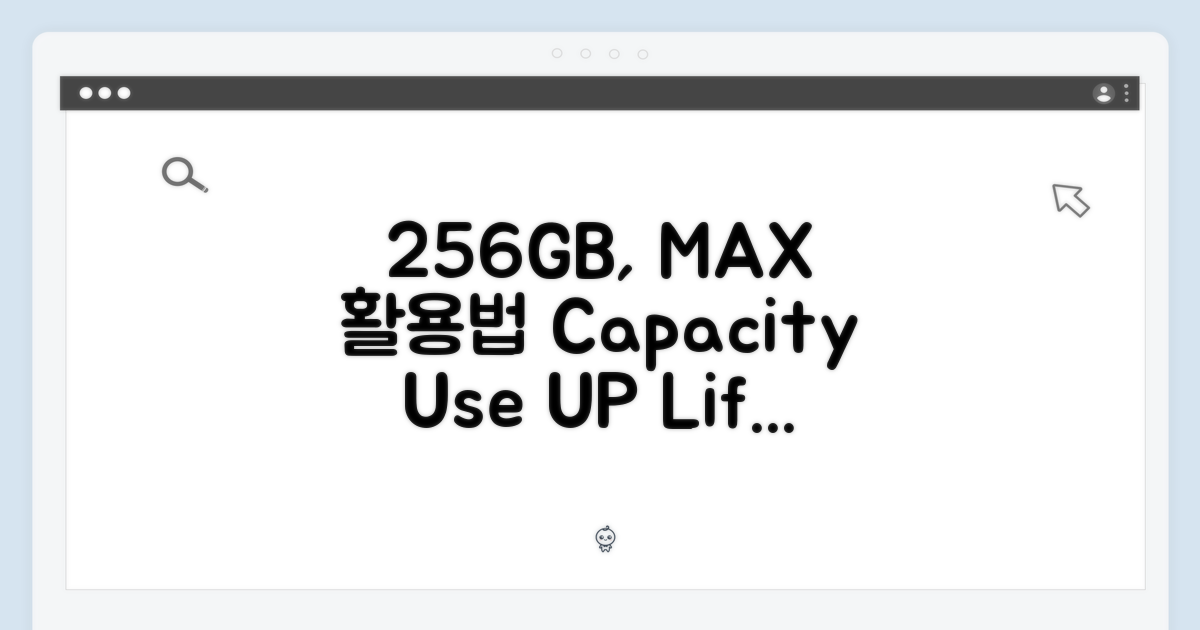 256GB 용량, 쓰임새 최대로 활용