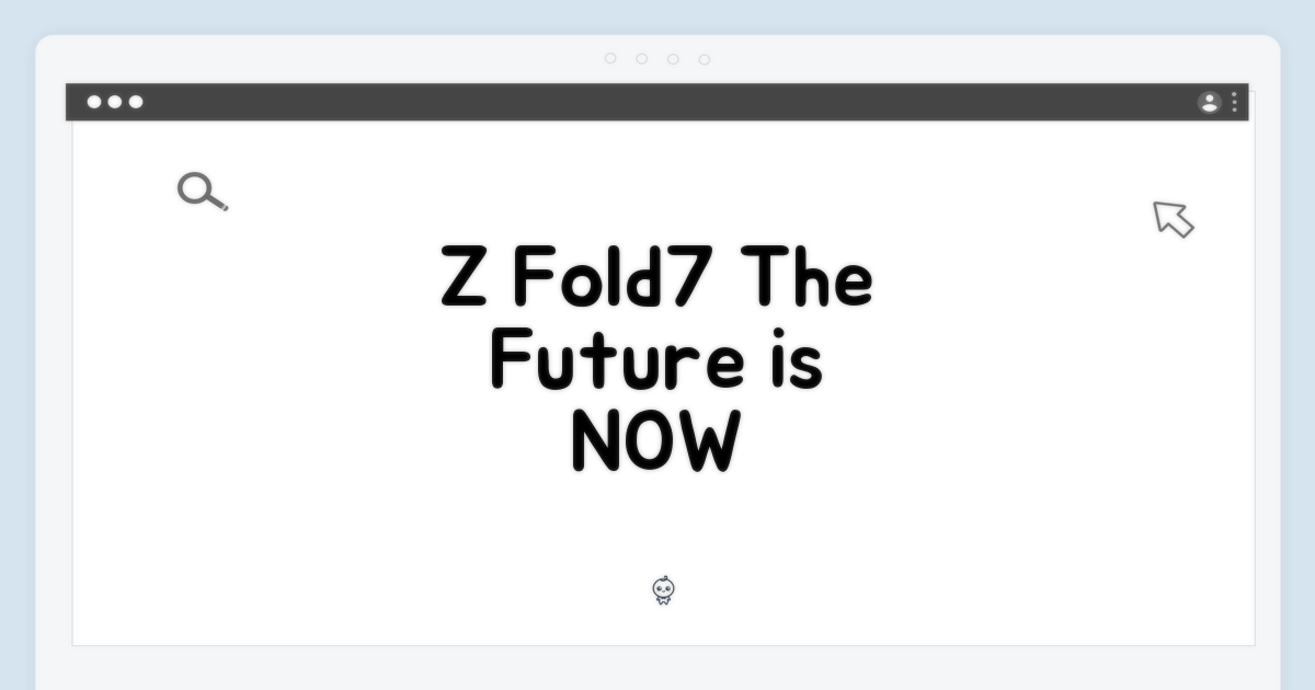 Z Fold7, 미래를 경험하다