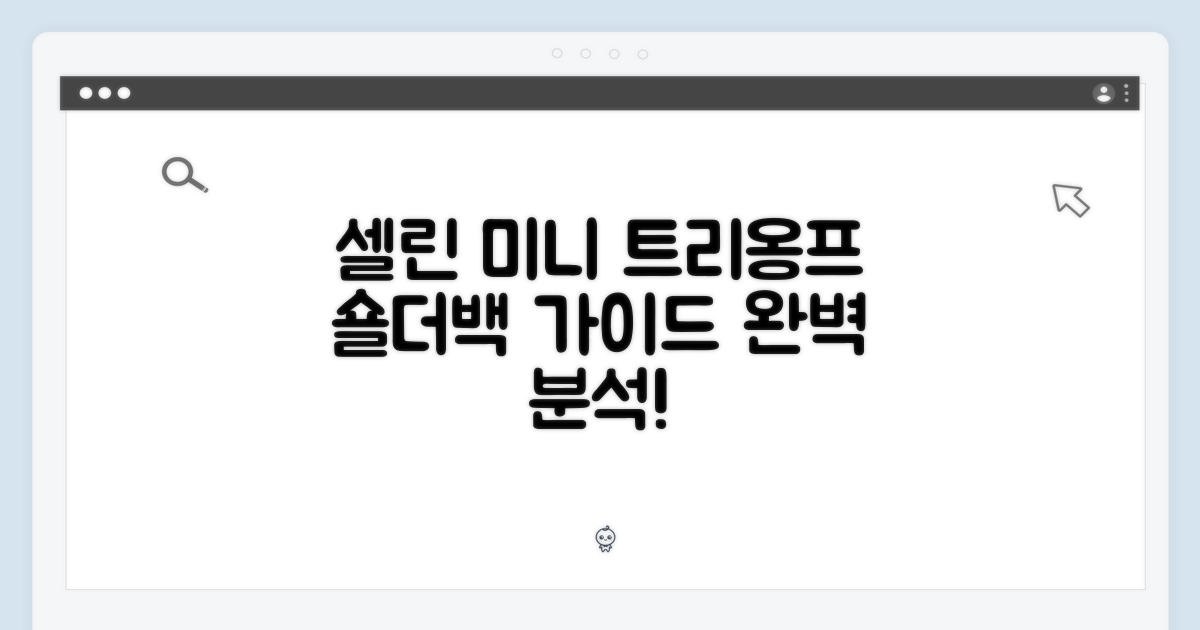 셀린 미니 트리옹프 숄더백 완벽 가이드