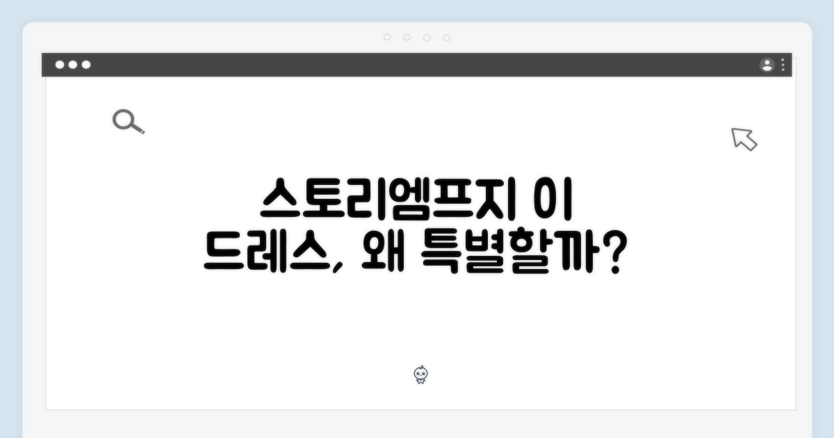 스토리엠프지, 이 드레스가 특별한 이유?