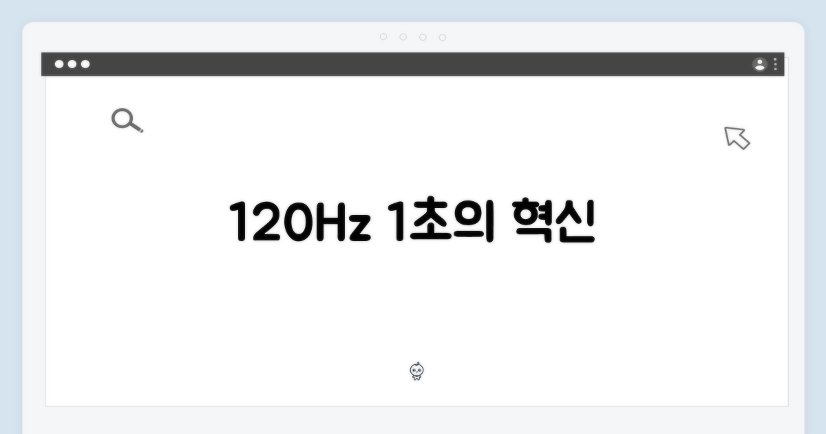 120Hz, 1초의 차이