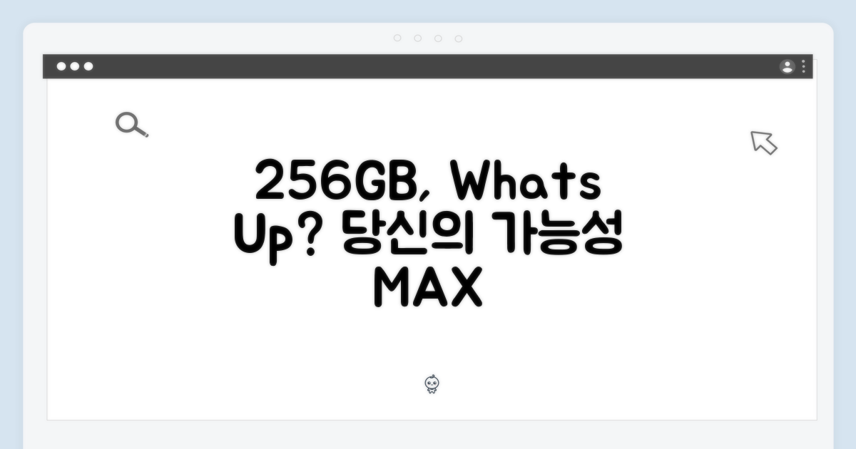 256GB, 어떤 경험 가능할까?
