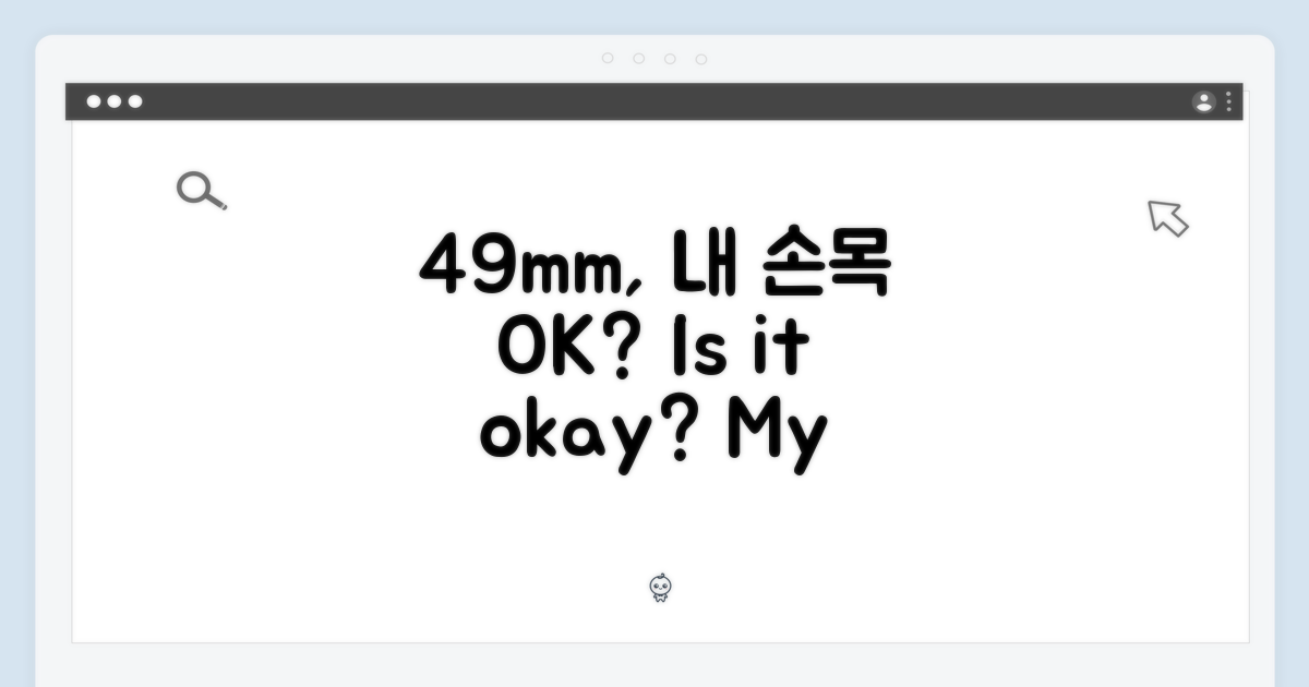 49mm, 내 손목엔 괜찮을까?