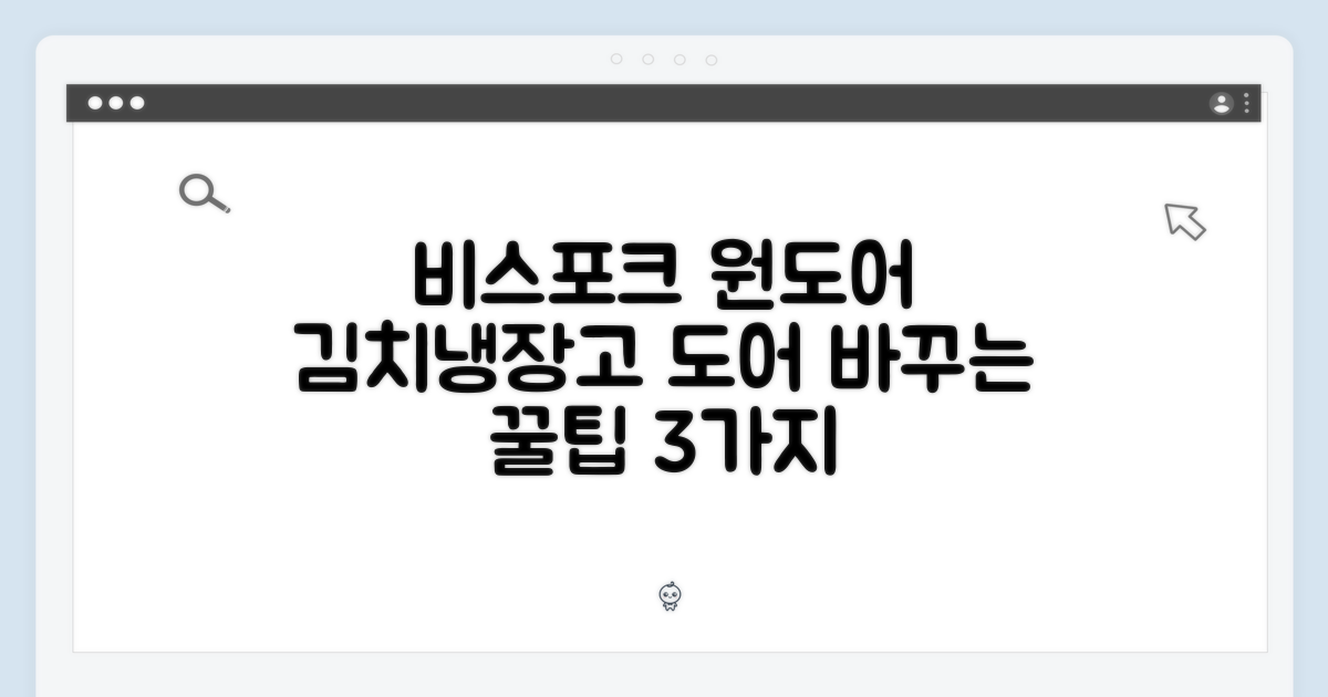 비스포크 원도어 347L 김치냉장고: 도어 변경 꿀팁 3가지