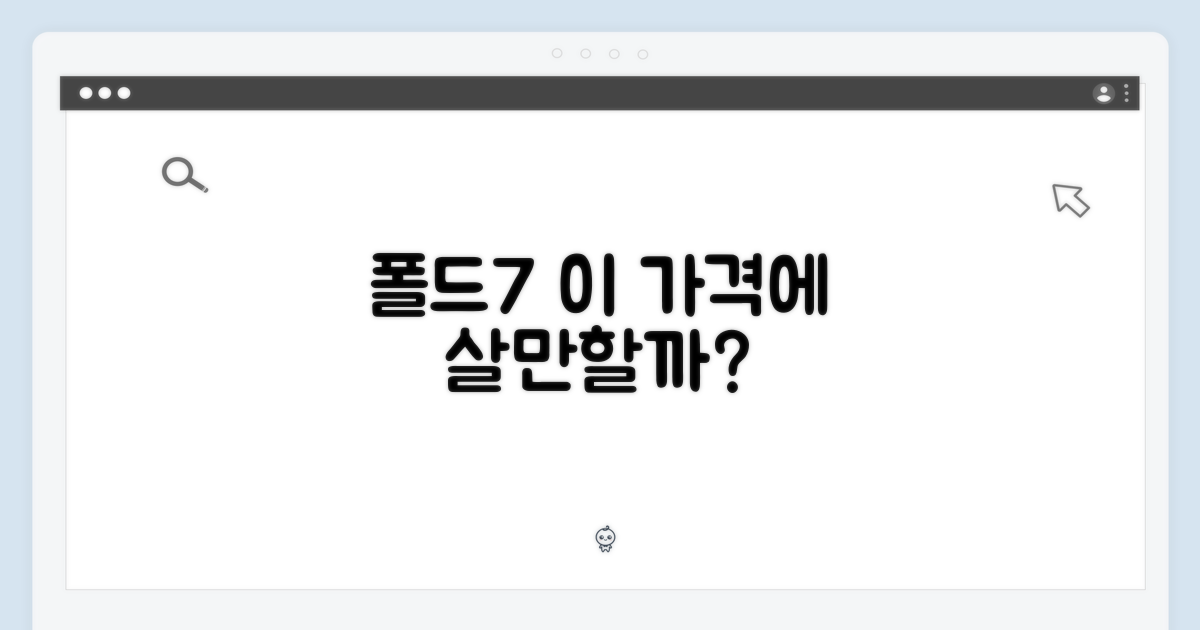 폴드7, 구매 가치는?