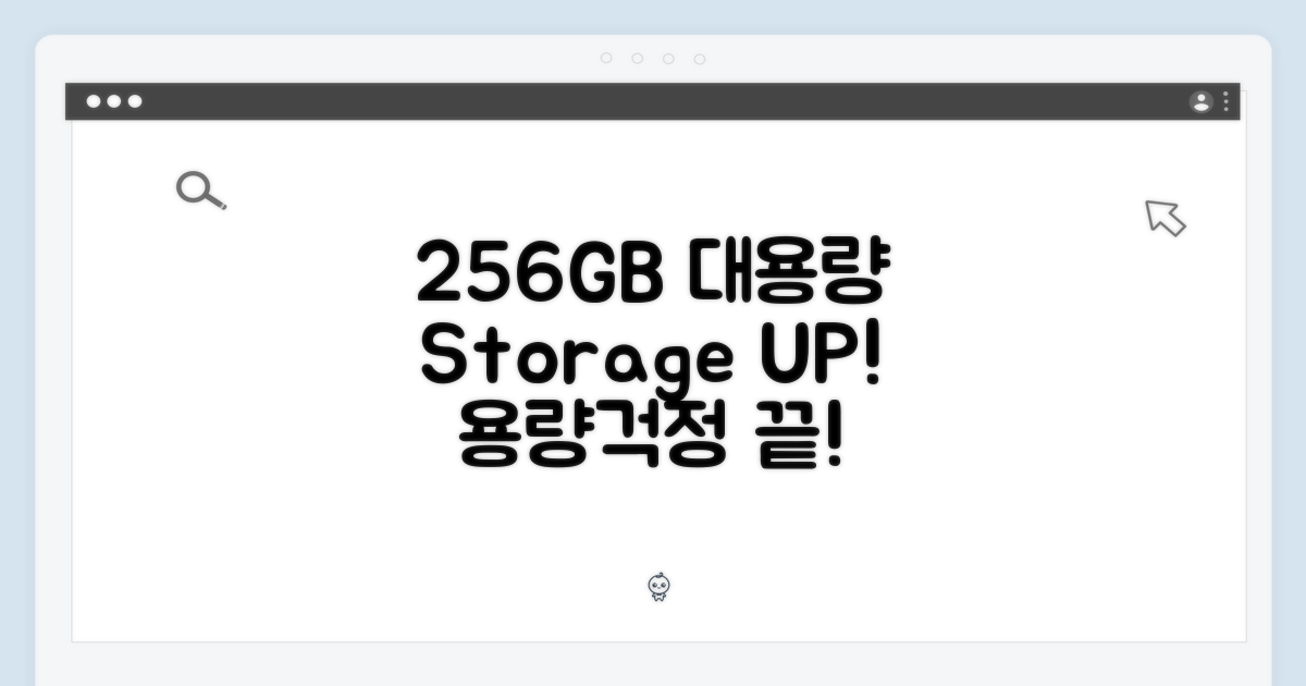 256GB 대용량 저장 공간