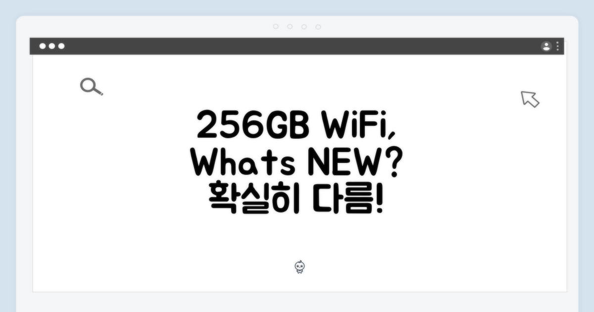 WiFi 256GB, 뭐가 다를까?
