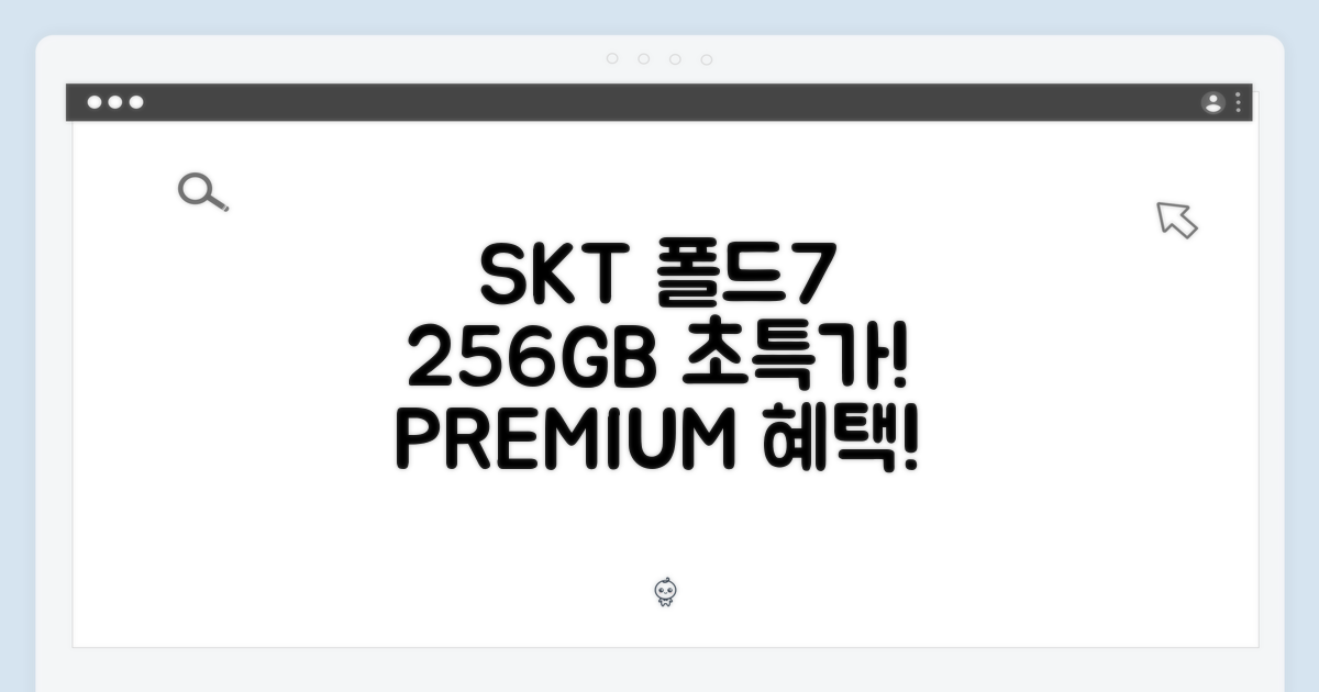 놀라운 SKT 갤럭시폴드7 (256GB) 프리미엄 요금제!