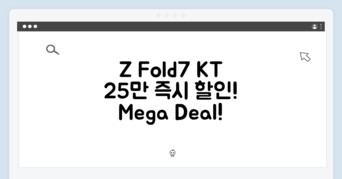 Z 폴드7, KT로 25만 즉시 할인!