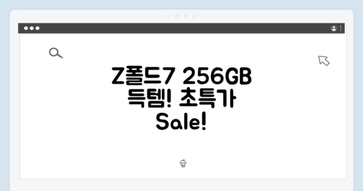 누구나 Z폴드7 256G 초특가 득템!