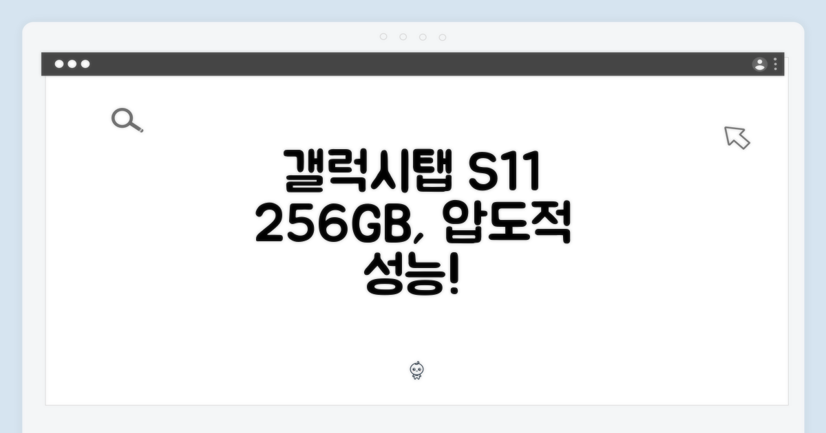 갤럭시탭 S11 256GB, 놀라운 성능!