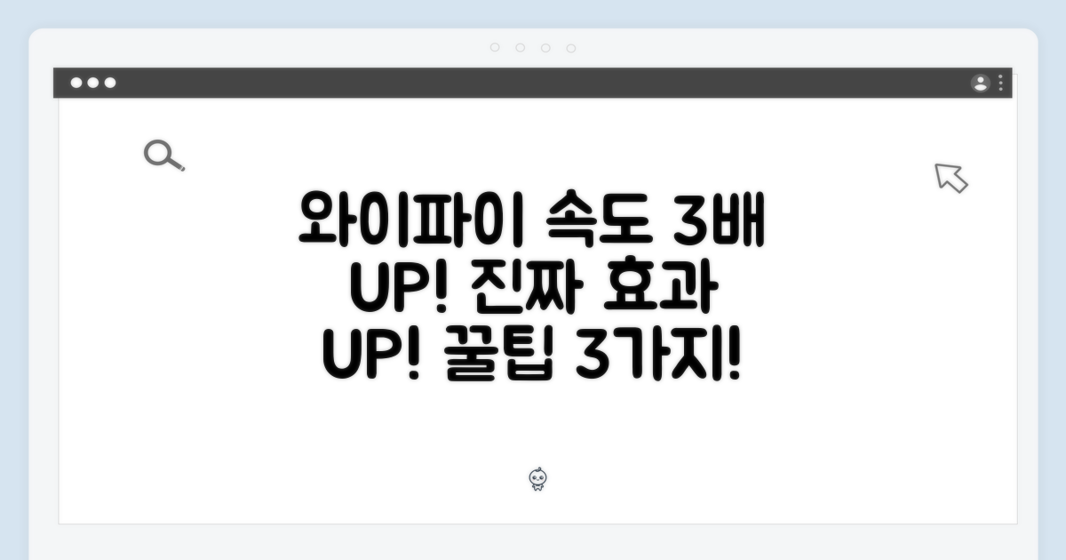 3가지 와이파이 속도 UP