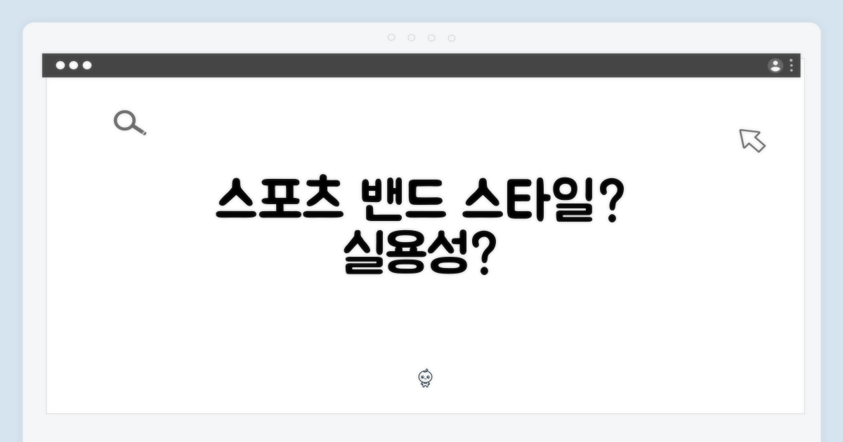 스포츠 밴드, 스타일 vs 실용성