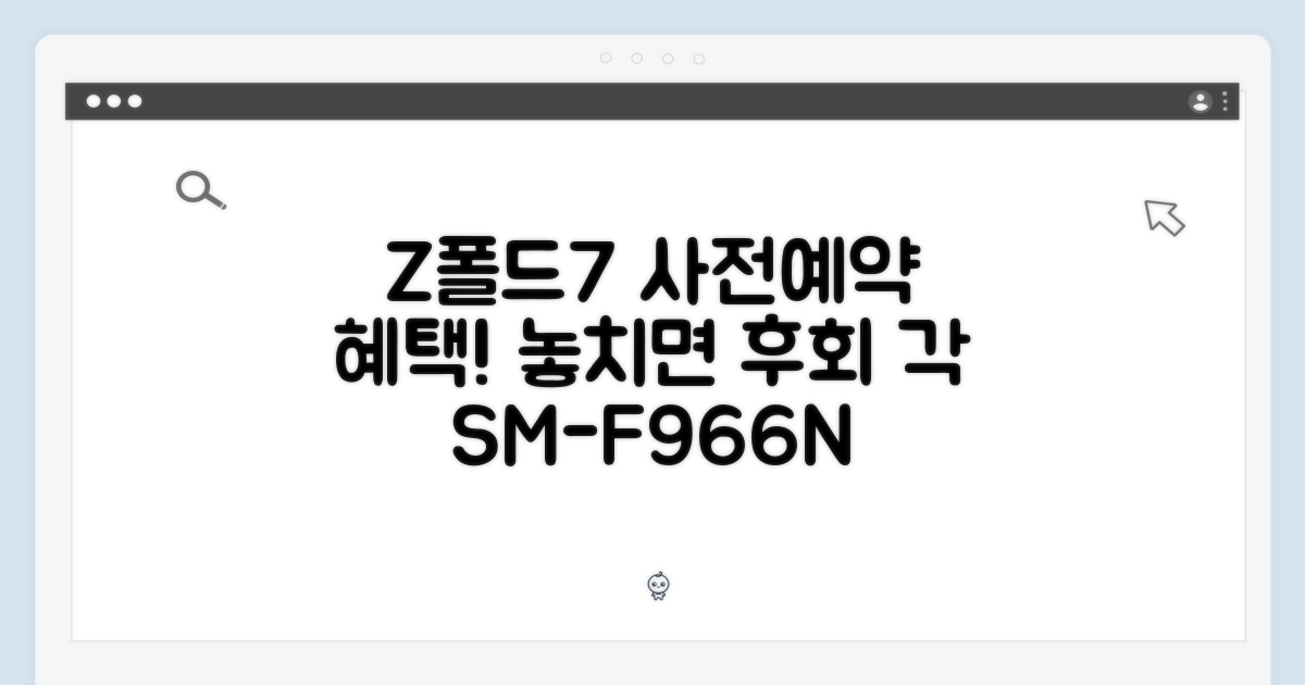 갤럭시 Z폴드7 256GB SM-F966N 자급제, 사전예약 혜택 놓치지 않을 건가요?