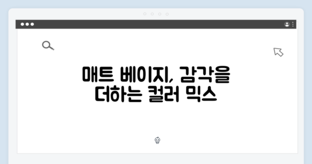 매트 크리미 베이지, 감각을 더하세요.