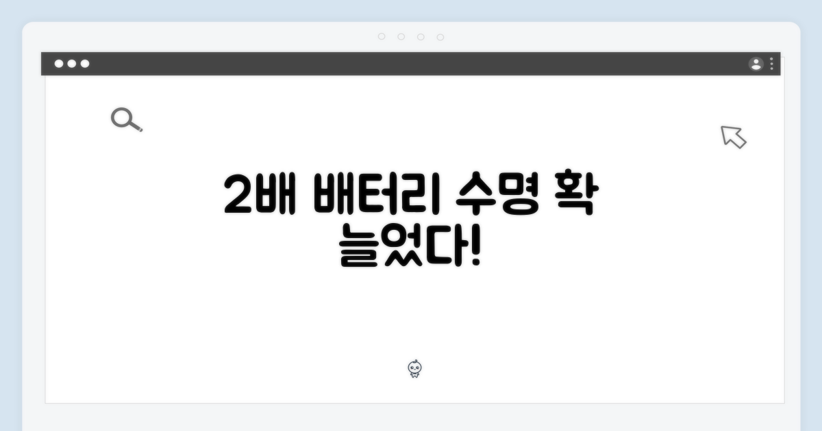 2배 늘어난 배터리 수명