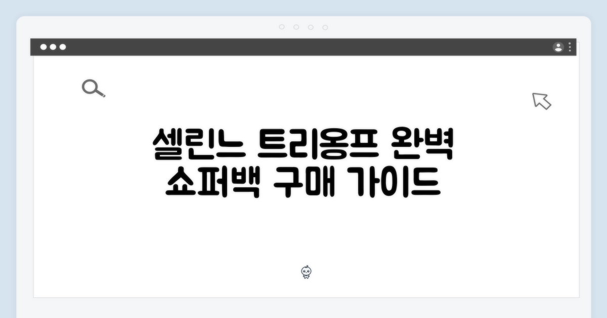 셀린느 트리옹프 쇼퍼백 완벽 가이드