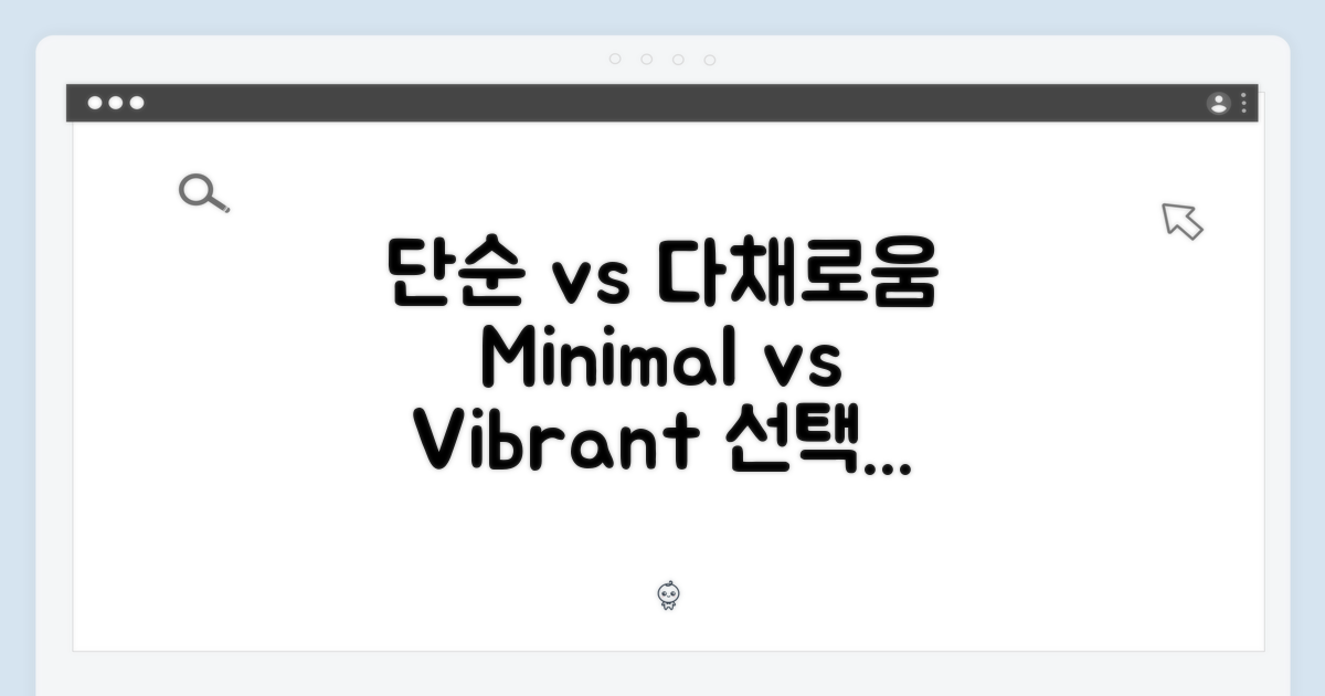 단순함 vs 다채로움
