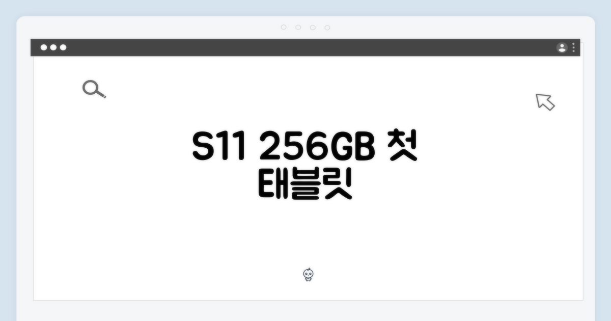 S11 256GB, 당신의 첫 태블릿