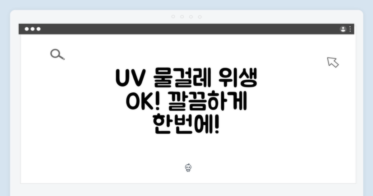 UV 물걸레, 위생까지 한번에