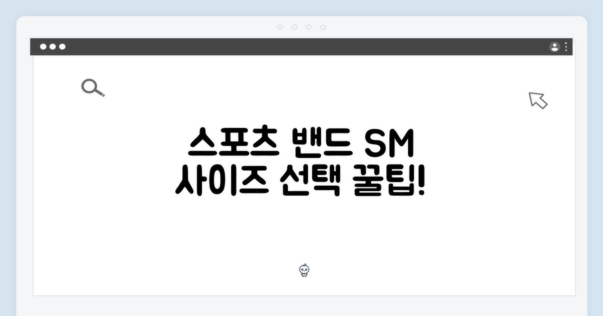 스포츠 밴드, S/M 사이즈 선택 팁