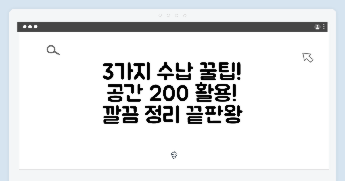 3가지 수납 솔루션