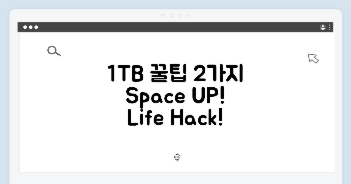 1TB 활용법 2가지
