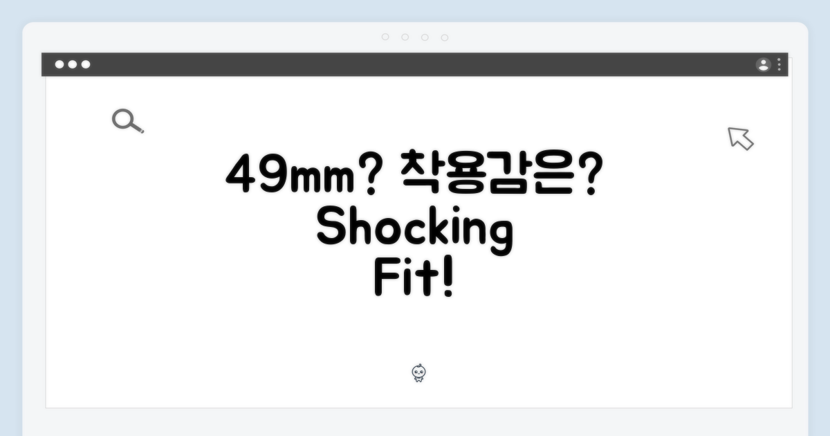 49mm, 어떤 착용감일까?