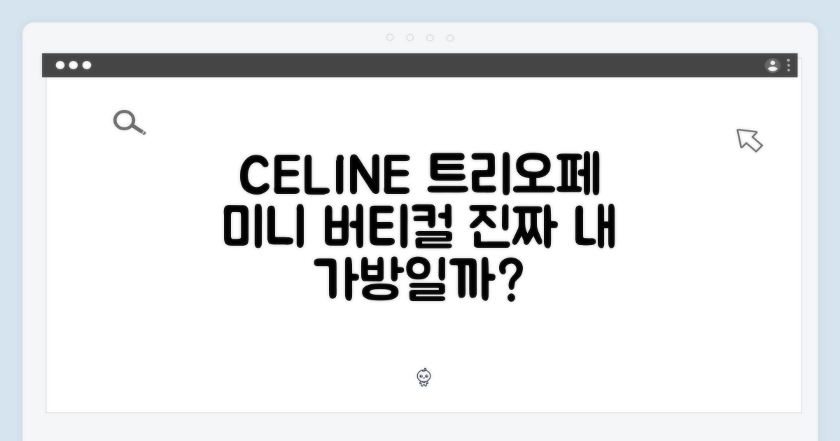 셀린느 트리오페 캔버스 미니버티컬, 이 가방 맞을까?