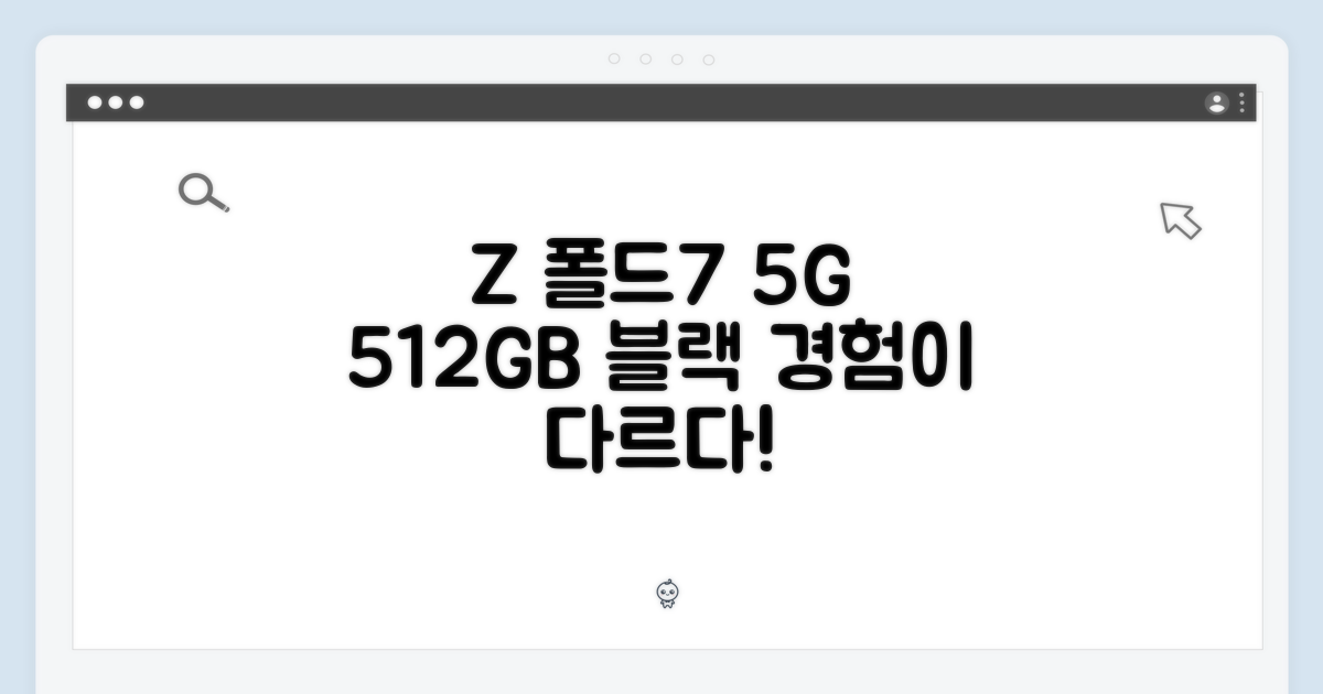 놀라운 Z 폴드7 5G 512GB 블랙, 경험은 달라진다!