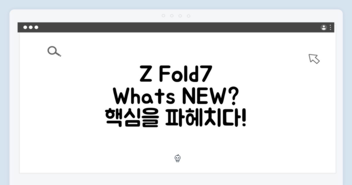 Z 폴드7, 무엇이 특별할까?