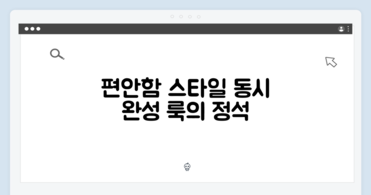 편안함과 스타일 동시 잡기