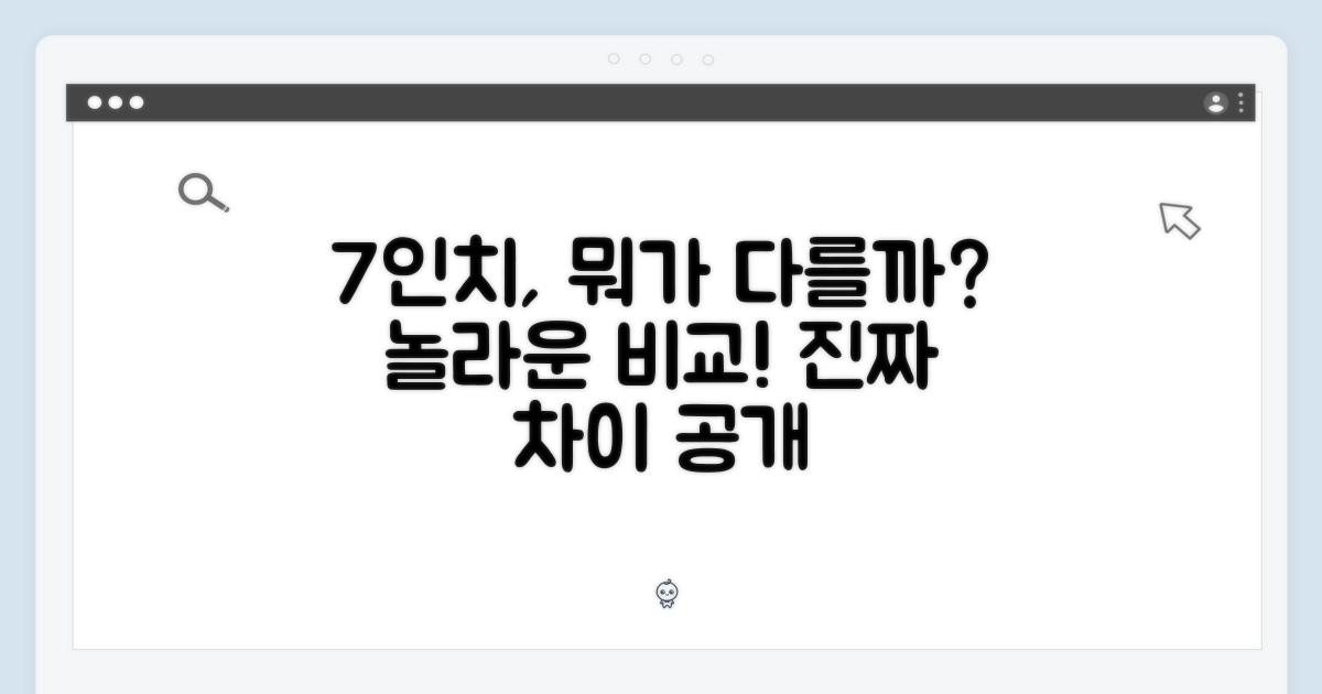 7인치의 마법, 뭐가 다를까?
