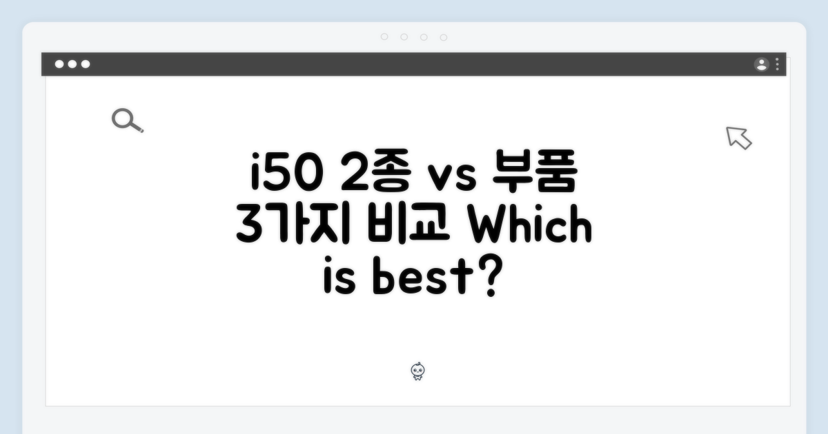 아이닉 i50 2종, 부품 3가지 비교