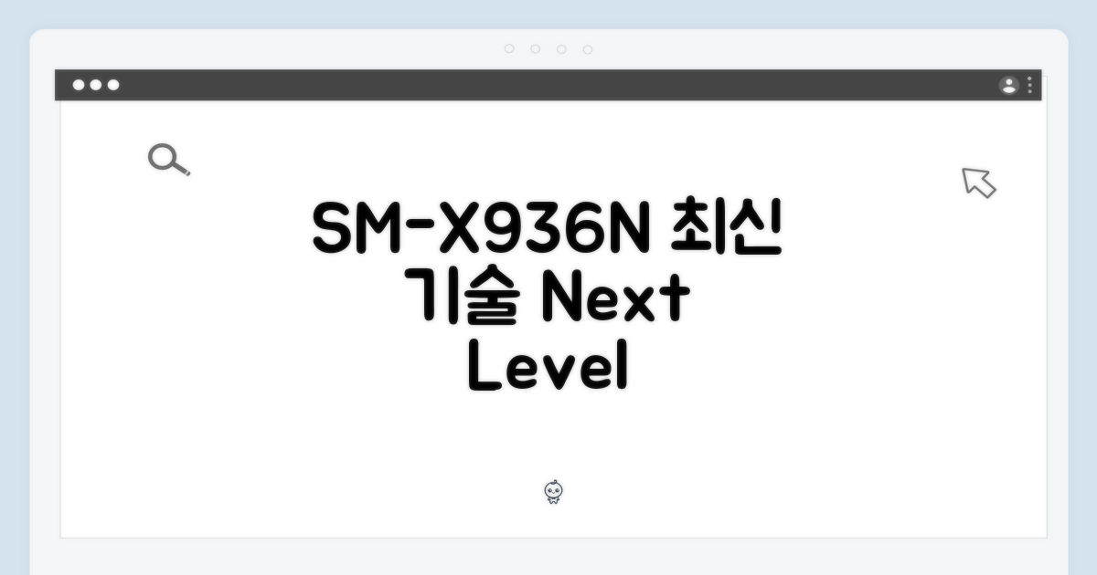 SM-X936N, 최신 기술 집약