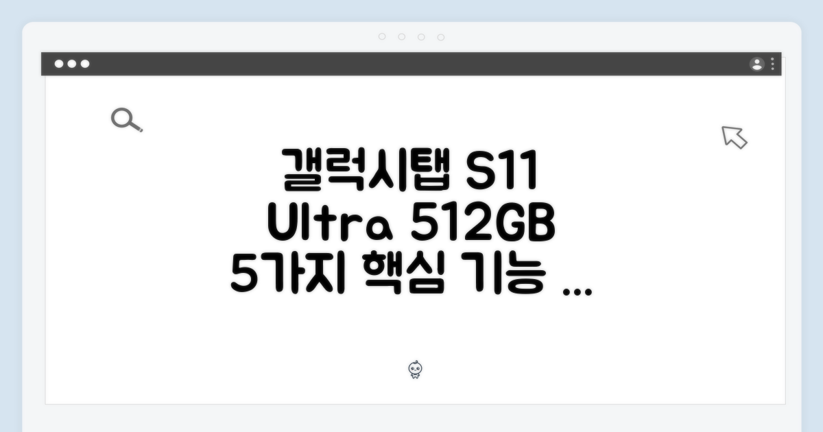 갤럭시탭 S11 울트라 512GB: 5가지 핵심 기능