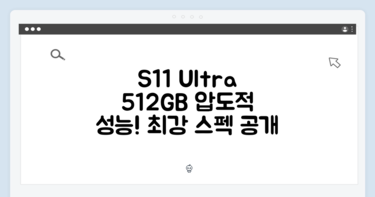 S11 울트라 512GB, 압도적 성능
