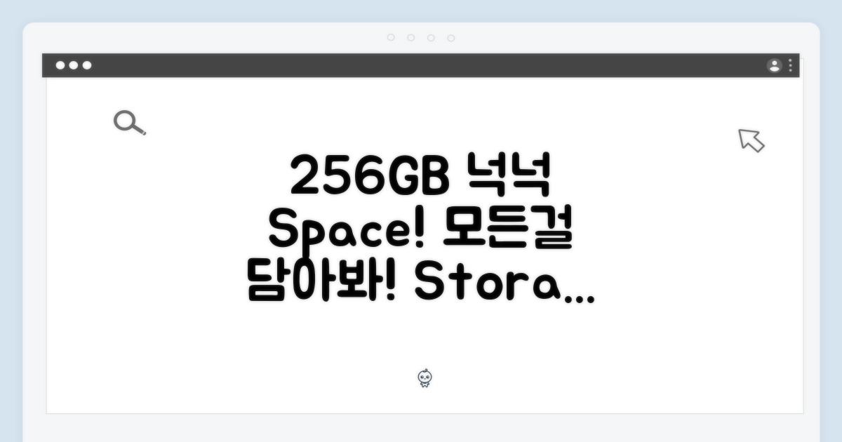 256GB, 넉넉한 저장 공간