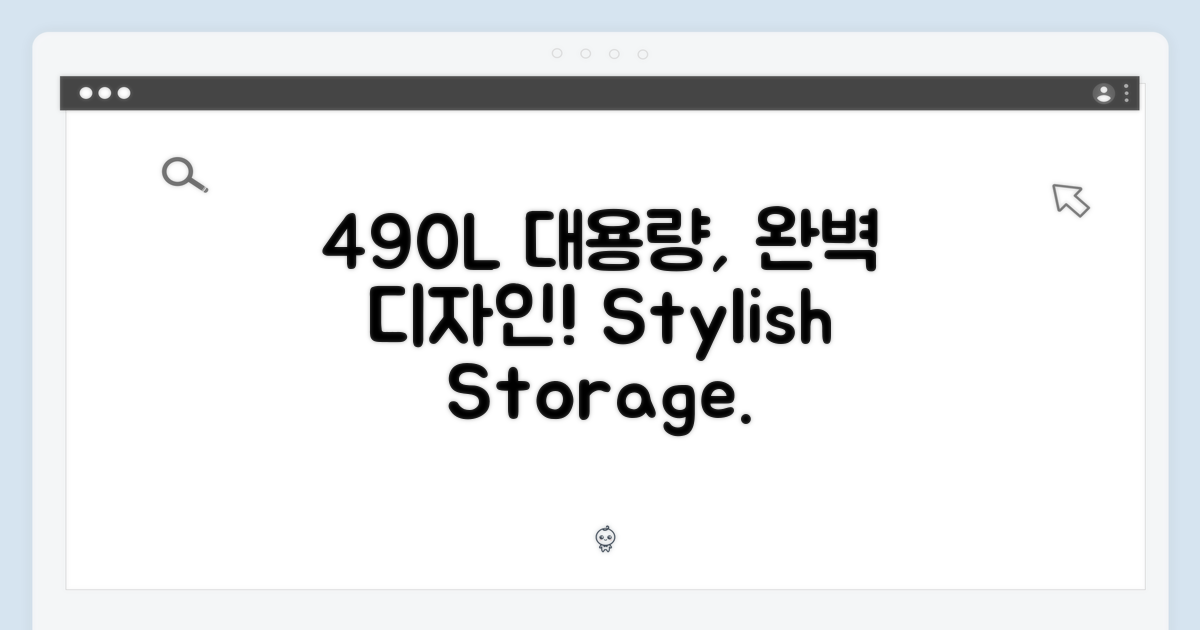 490L 대용량, 디자인까지 완벽