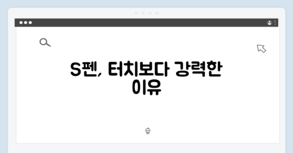 S펜 터치, 왜 필요할까?