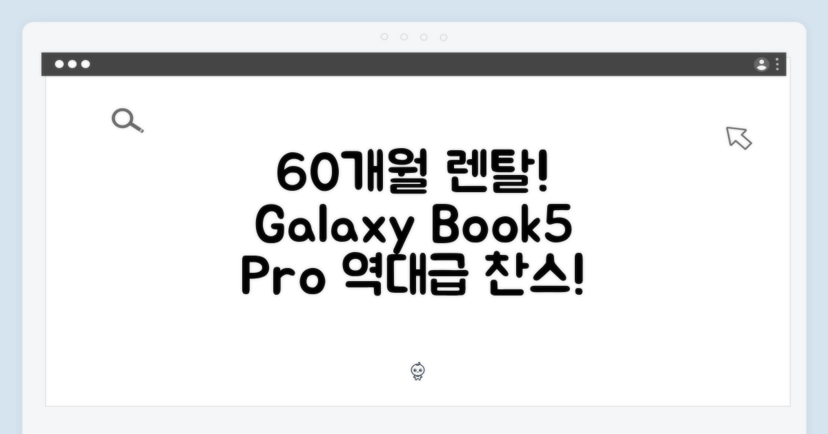 60개월 렌탈! 삼성 갤럭시 북5 Pro, 놀라운 선택!