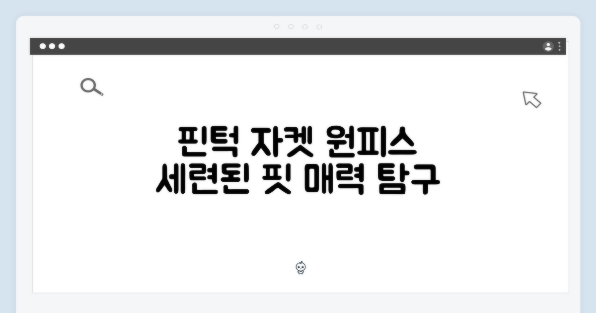 세련된 핏: 핀턱 자켓 원피스 매력 탐구