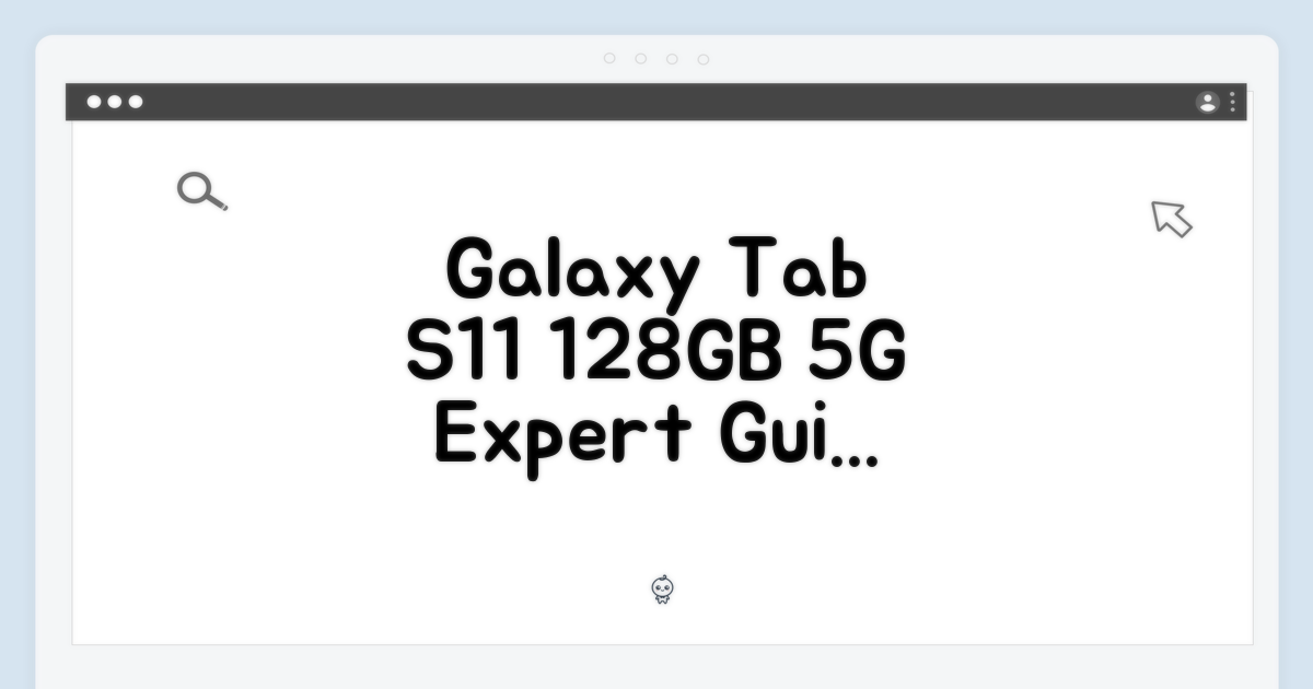 갤럭시탭 S11 5G 128GB, 전문가 가이드