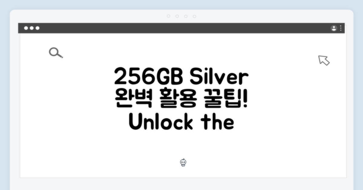 256GB 실버, 완벽 활용법 익히세요