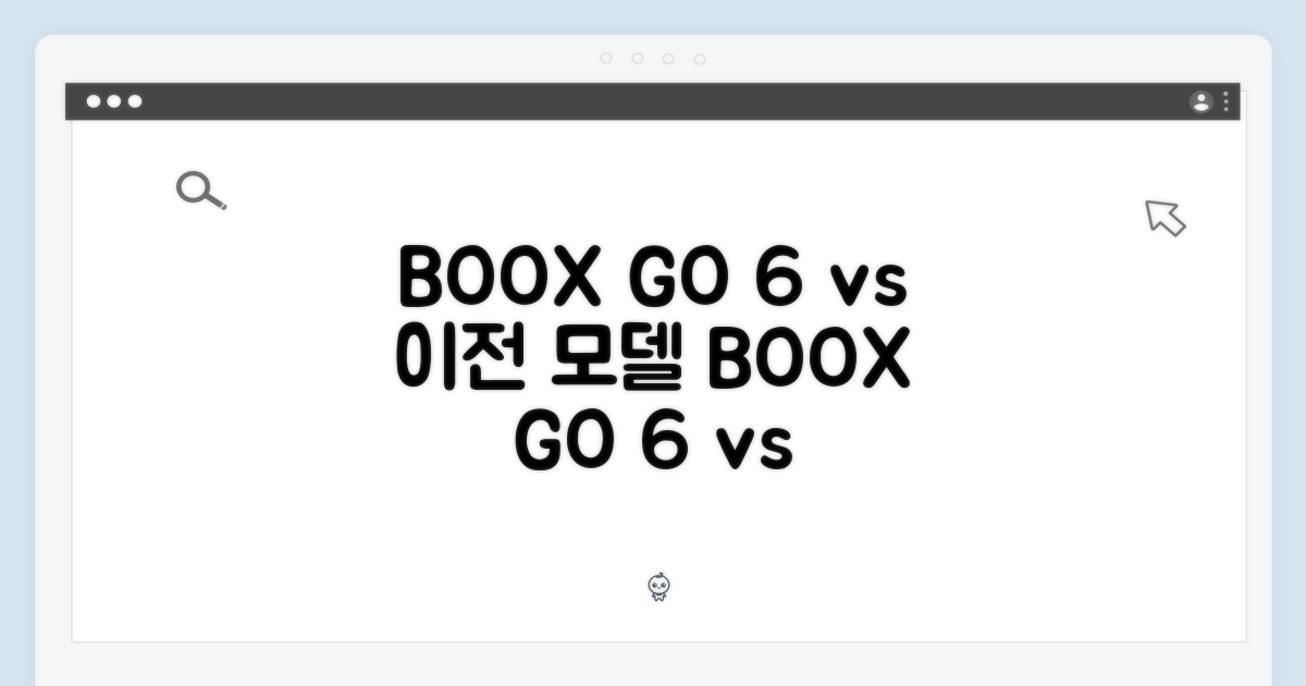 BOOX GO 6 vs 이전 모델