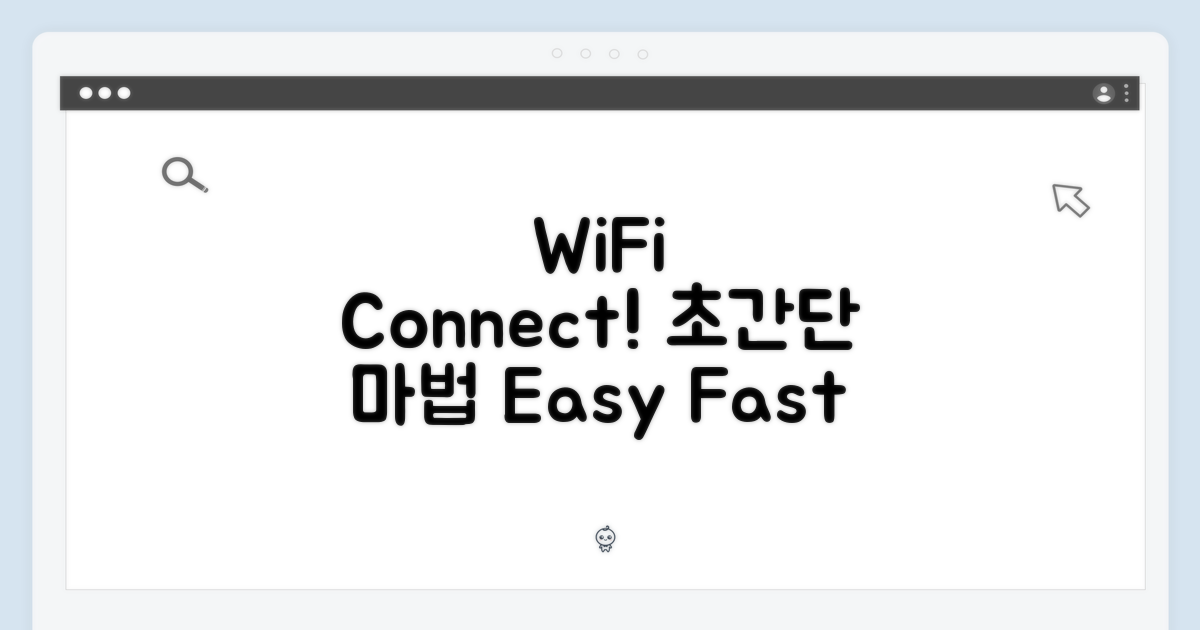 WiFi 연결, 쉽게 하세요