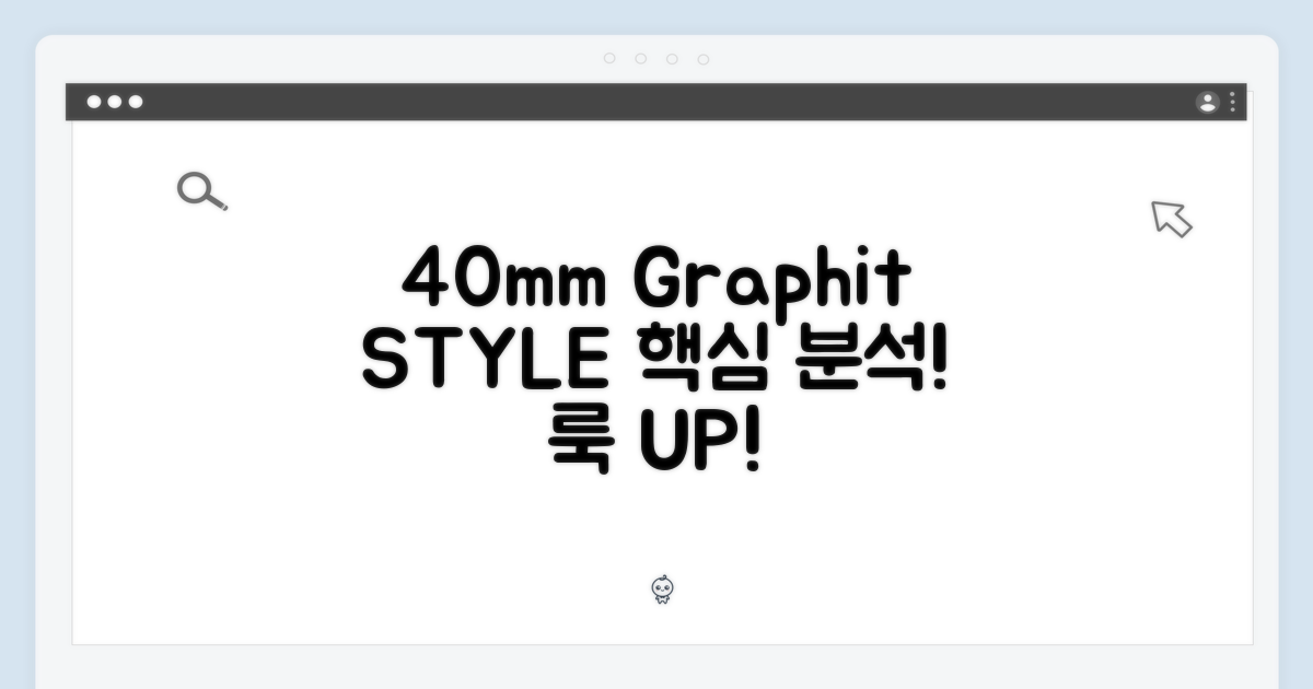40mm 그라파이트: 스타일 분석
