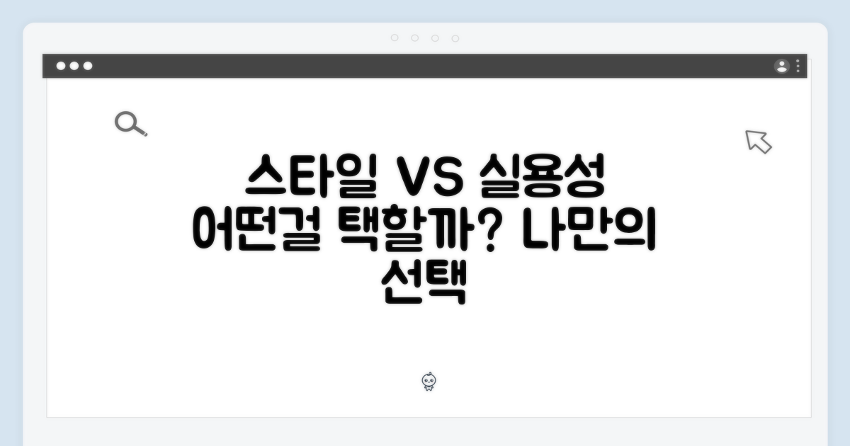 스타일 vs 실용성