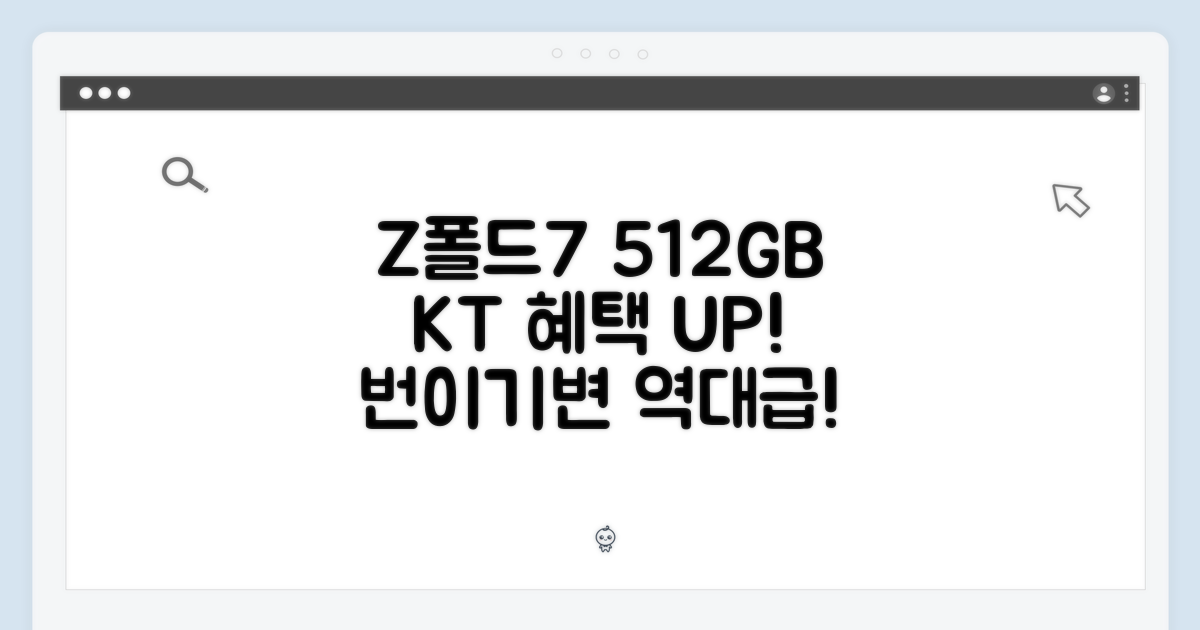 Z폴드7 512GB, KT 번이/기변 혜택
