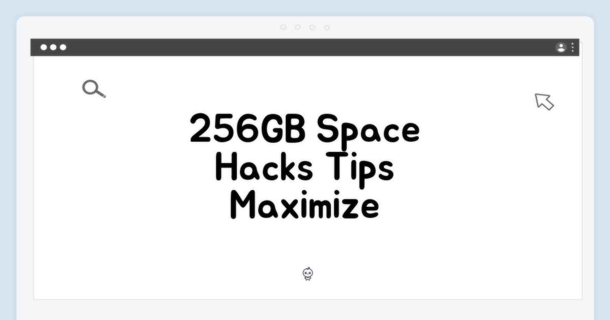 256GB 넉넉한 저장 공간 활용법